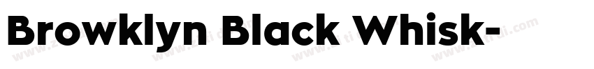 Browklyn Black Whisk字体转换